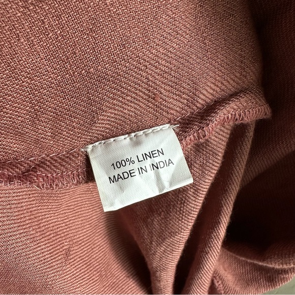 Les Ours linen maxi boho sundress with tie straps. - Picture 9 of 10